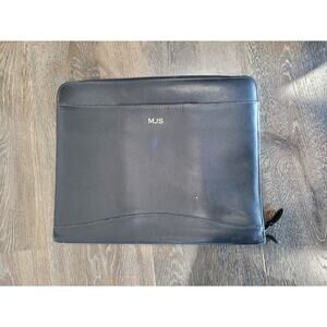 Scully Soft Plonge Black Leather Personal Planner Bag Zip 11 x‎ 13.5 x 2 #8